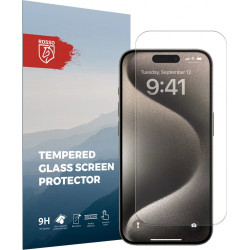 Rosso Tempered Glass - Αντιχαρακτικό Προστατευτικό Γυαλί Οθόνης Apple iPhone 15 Pro - Clear (8719246401077)