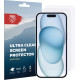 Rosso Ultra Clear Screen Protector - Μεμβράνη Προστασίας Οθόνης - Apple iPhone 15 - 2 Τεμάχια (8719246401121)