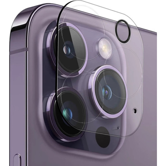 Rosso Tempered Glass Camera Lens Protector - Αντιχαρακτικό Προστατευτικό Γυαλί για Φακό Κάμερας - Apple iPhone 15 Pro / 15 Pro Max - Transparent (8719246409509)
