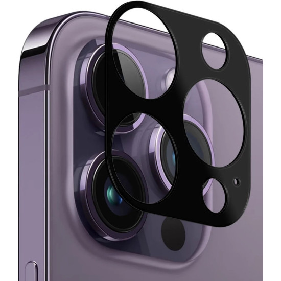 Rosso Camera Lens Protector - Προστατευτικό Κάλυμμα Κάμερας - Apple iPhone 15 Pro / 15 Pro Max - Black (8719246409523)