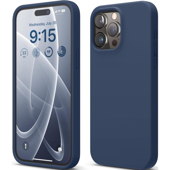 Elago Silicone Case - Premium Θήκη Σιλικόνης Apple iPhone 15 Pro Max - Jean Indigo (ES15SC67PRO-JIN)