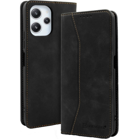 Bodycell Θήκη - Πορτοφόλι Xiaomi Redmi 12 - Black (5206015025631)