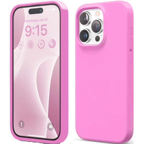Elago Silicone Case - Premium Θήκη Σιλικόνης Apple iPhone 15 Pro - Hot Pink (ES15SC61PRO-HPK)
