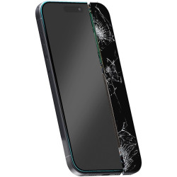 Crong 100D Nano Flexible Glass - Fullface Αντιχαρακτικό Υβριδικό Γυαλί Οθόνης - Apple iPhone 15 Pro - Black (CRG-NANO-IP61P)