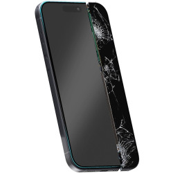Crong 100D Nano Flexible Glass - Fullface Αντιχαρακτικό Υβριδικό Γυαλί Οθόνης - Apple iPhone 15 Plus - Black (CRG-NANO-IP67)