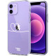HappyCase Διάφανη Θήκη Σιλικόνης Apple iPhone 12 / 12 Pro - Heart Print (8719246297083)