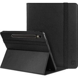 Rosso Element PU Θήκη Samsung Galaxy Tab S10 Lite 10.9" / S10 FE 10.9" / S9 FE 10.9" / S9 11" με Υποδοχή για Γραφίδα - Black (8719246407857)
