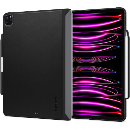 Spigen Thin Fit Pro - Θήκη Apple iPad Pro 12.9" 2022 / 2021 με Υποδοχή Apple Pencil - Black (ACS05468)