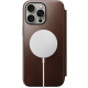 Θήκη iPhone 15 Pro Max Nomad Modern Leather Folio Δερμάτινο Πορτοφόλι με MagSafe - Rustic Brown (NM01635185)