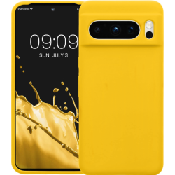 KWmobile Soft Flexible Rubber Cover - Θήκη Σιλικόνης Google Pixel 8 Pro - Radiant Yellow (61854.165)