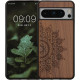 KWmobile Σκληρή Ξύλινη Θήκη με TPU Bumper - Google Pixel 8 Pro - Walnut / Rising Sun (61876.01)