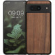 KWmobile Σκληρή Ξύλινη Θήκη με TPU Bumper - Google Pixel 8 - Walnut / Dark Brown (61871.18)