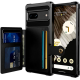 HappyCase 3 σε 1 - Θήκη Σιλικόνης με Ενσωματωμένο PU Πορτοφόλι - Google Pixel 7 - Black (8719246391484)