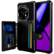 HappyCase 3 σε 1 - Θήκη Σιλικόνης με Ενσωματωμένο PU Πορτοφόλι - OnePlus 11 - Black (8719246391477)