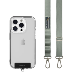 SwitchEasy MagEasy Sling Strap & Strap Card 20mm - Αποσπώμενο Λουράκι Λαιμού για Θήκες Κινητών iPhone - Misty Blue (MPHIPH143ML23)