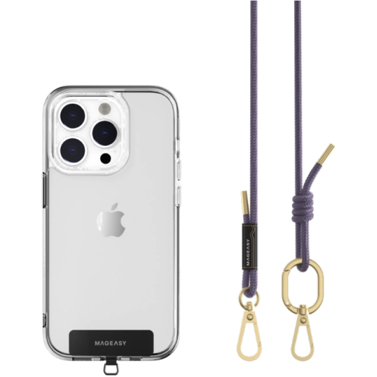 SwitchEasy MagEasy Rope Strap & Strap Card 6.0mm - Αποσπώμενο Λουράκι Λαιμού για Θήκες Κινητών iPhone - Very Peri (MPHIPH142VP23)