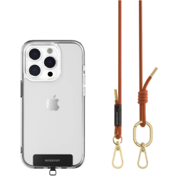 SwitchEasy MagEasy Rope Strap & Strap Card 6.0mm - Αποσπώμενο Λουράκι Λαιμού για Θήκες Κινητών iPhone - Orange (MPHIPH142OG23)