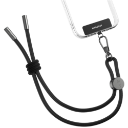 SwitchEasy MagEasy Wrist Strap & Strap Card 6.0mm - Αποσπώμενο Λουράκι Χειρός για Θήκες Κινητών iPhone - Black (MPHIPH158BK23)