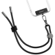 SwitchEasy MagEasy Wrist Strap & Strap Card 6.0mm - Αποσπώμενο Λουράκι Χειρός για Θήκες Κινητών iPhone - Black (MPHIPH158BK23)