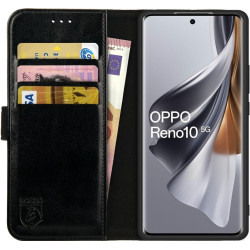 Rosso Element PU Θήκη Πορτοφόλι Oppo Reno10 - Black (8719246415449)