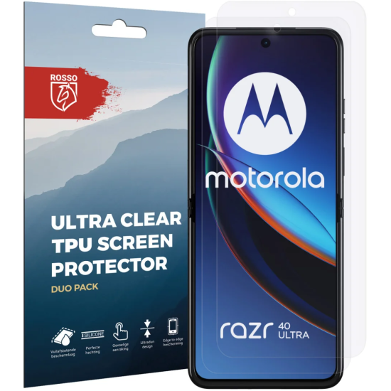 Rosso Ultra Clear Screen Protector - Μεμβράνη Προστασίας Οθόνης - Motorola Razr 40 Ultra - 2 Τεμάχια (8719246409318)