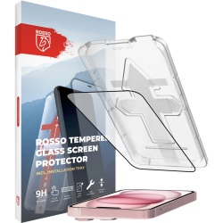 Rosso Tempered Glass - FullFace Αντιχαρακτικό Προστατευτικό Γυαλί Οθόνης Apple iPhone 15 Plus (8719246407062)