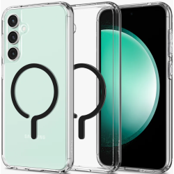 Spigen Ultra Hybrid OneTap Ring - Διάφανη MagSafe Θήκη Samsung Galaxy S23 FE - Black (ACS06374)