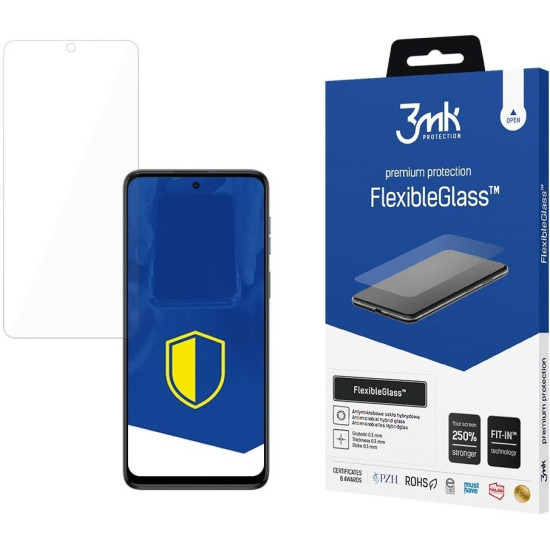 3MK Premium Flexible Glass - Αντιχαρακτικό Υβριδικό Προστατευτικό Γυαλί Οθόνης - Motorola Moto G54 - 0.3mm (5903108538343)