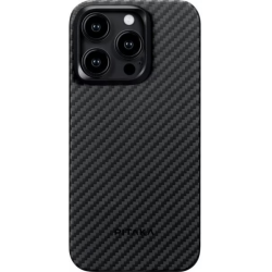 Pitaka MagEZ Case 4 - MagSafe Θήκη Aramid Fiber Body Apple iPhone 15 Pro - 1.15mm - 1500D - Black / Grey / Twill (KI1501P)