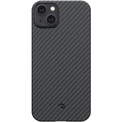 Pitaka MagEZ Case 4 - MagSafe Θήκη Aramid Fiber Body Apple iPhone 15 Plus - 1.15mm - 1500D - Black / Grey / Twill (KI1501M)
