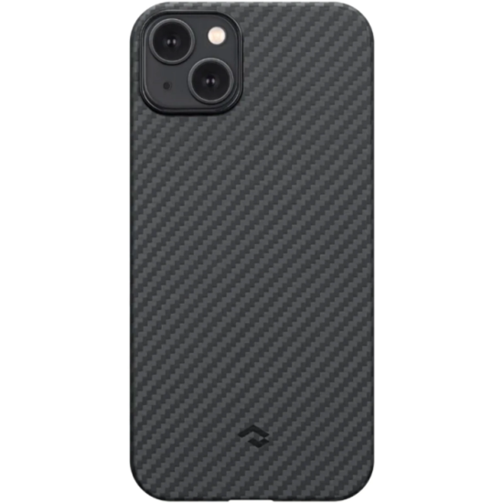 Pitaka MagEZ Case 4 - MagSafe Θήκη Aramid Fiber Body Apple iPhone 15 Plus - 1.15mm - 1500D - Black / Grey / Twill (KI1501M)