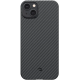 Pitaka MagEZ Case 4 - MagSafe Θήκη Aramid Fiber Body Apple iPhone 15 Plus - 1.15mm - 1500D - Black / Grey / Twill (KI1501M)