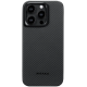 Pitaka MagEZ Case 4 - MagSafe Θήκη Aramid Fiber Body Apple iPhone 15 Pro - 0.95mm - 600D - Black / Grey / Twill (KI1501PA)