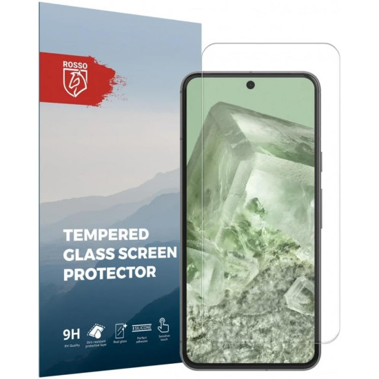Rosso Tempered Glass - Αντιχαρακτικό Προστατευτικό Γυαλί Οθόνης Google Pixel 8 - Clear (8719246390272)