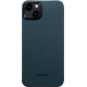 Pitaka MagEZ Case 4 - MagSafe Θήκη Aramid Fiber Body Apple iPhone 15 Plus - 1.15mm - 1500D - Black / Blue / Twill (KI1508M)