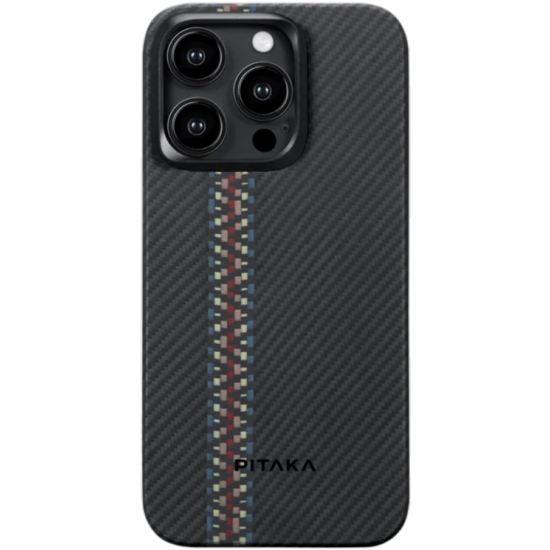 Pitaka Fusion Weaving MagEZ Case 4 - MagSafe Θήκη Aramid Fiber Body Apple iPhone 15 Pro Max - 0.95mm - 600D - Rhapsody (FR1501PM)