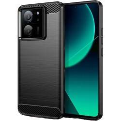 Tech-Protect Θήκη Σιλικόνης Carbon - Xiaomi 13T / 13T Pro - Black (9319456606072)