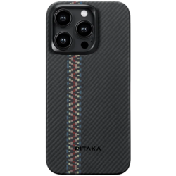 Pitaka Fusion Weaving MagEZ Case 4 - MagSafe Θήκη Aramid Fiber Body Apple iPhone 15 Pro - 0.95mm - 600D - Rhapsody (FR1501P)
