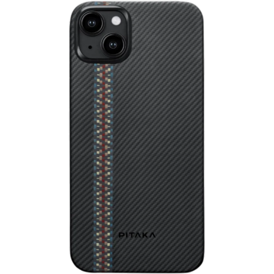 Pitaka Fusion Weaving MagEZ Case 4 - MagSafe Θήκη Aramid Fiber Body Apple iPhone 15 Plus - 0.95mm - 600D - Rhapsody (FR1501M)