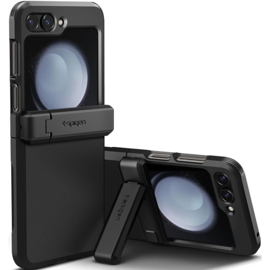 Spigen Tough Armor Pro - Ανθεκτική Σκληρή Θήκη με Kickstand - Samsung Galaxy Z Flip5 - Black (ACS06227)