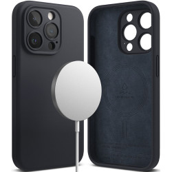 Ringke Silicone Magnetic - Ανθεκτική MagSafe Θήκη Σιλικόνης - Apple iPhone 15 Pro Max - Deep Blue (8809919307048)