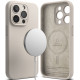 Ringke Silicone Magnetic - Ανθεκτική MagSafe Θήκη Σιλικόνης - Apple iPhone 15 Pro Max - Stone (8809919307161)
