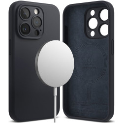 Ringke Silicone Magnetic - Ανθεκτική MagSafe Θήκη Σιλικόνης - Apple iPhone 15 Pro - Deep Blue (8809919307833)