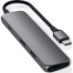 Satechi Type-C Slim Multi-Port Adapter 4K - Αντάπτορας με 2 x USB-A 3.0 / 1 x Type-C PD 60W / 1 x HDMI 4K 60HZ - Space Gray (ST-CMAM)