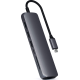 Satechi USB-C Slim Multi-Port with Ethernet Adapter - Αντάπτορας με 2 x USB-A / 1 x Type-C PD 60W / 1 x HDMI 4K 60HZ / 1 x Ethernet / 1 x SD & MicroSD - Space Gray (ST-UCSMA3M)