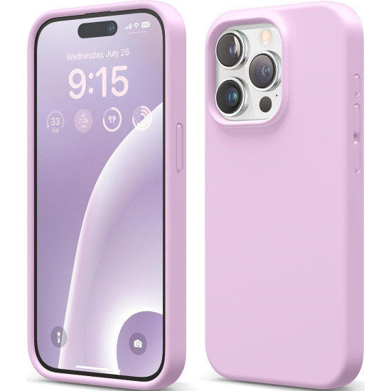 Elago Silicone Case - Premium Θήκη Σιλικόνης Apple iPhone 15 Pro - Light Lilac (ES15SC61PRO-LLIL)
