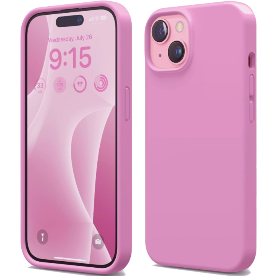 Elago Silicone Case - Premium Θήκη Σιλικόνης Apple iPhone 15 - Hot Pink (ES15SC61-HPK)
