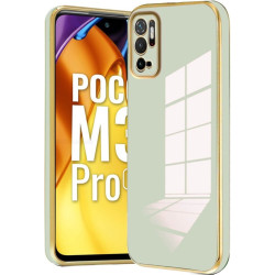 Bodycell Gold Plated - Θήκη Σιλικόνης Xiaomi Redmi Note 10 5G / Redmi Note 10T 5G / Poco M3 Pro 5G - Mint Green (5206015069925)