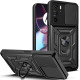 Techsuit CamShield - Ανθεκτική Θήκη με Κάλυμμα για την Κάμερα & Μεταλλικό Ring Holder - Motorola Edge 30 Pro - Black (5949419070653)