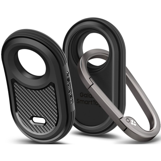 Spigen Rugged Armor - Θήκη / Μπρελόκ Samsung Galaxy SmartTag2 - Matte Black (ACS06271)